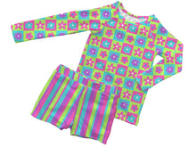 Load image into Gallery viewer, Floral Squares and Stripes