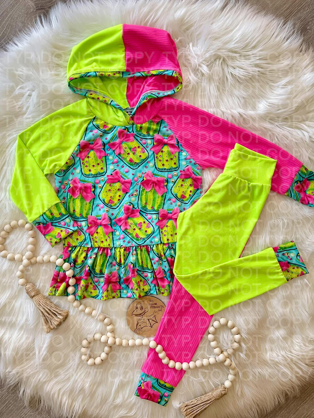 Pretty Pickles Hooded Peplum & Leggings