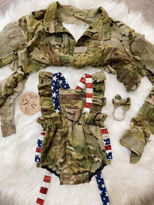 Uniform Romper (girl) READ THE DESCRIPTION BEFORE PURCHASING!