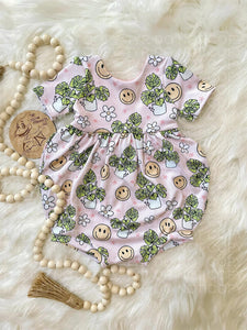 Monstera Bubble Romper