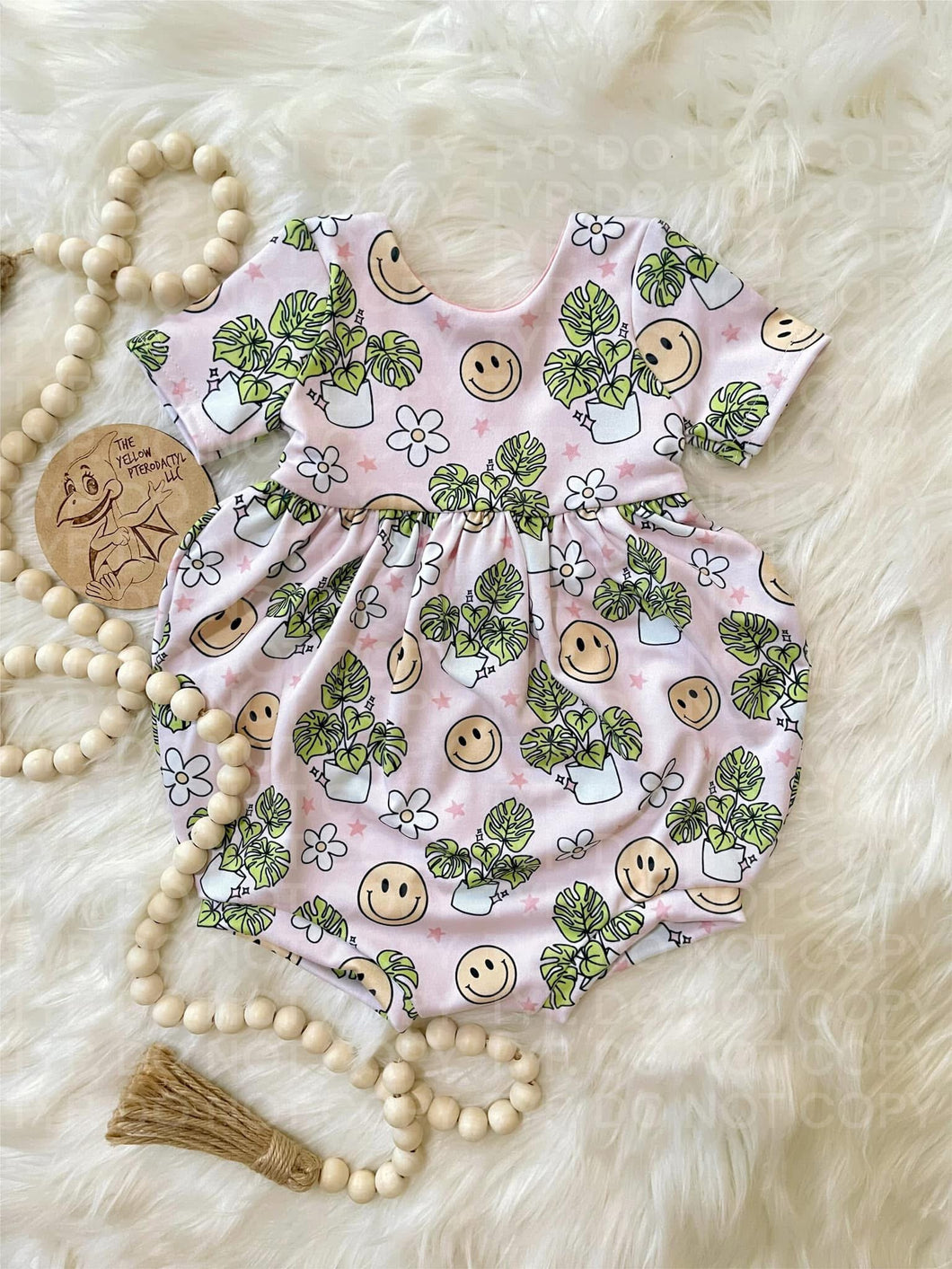 Monstera Bubble Romper