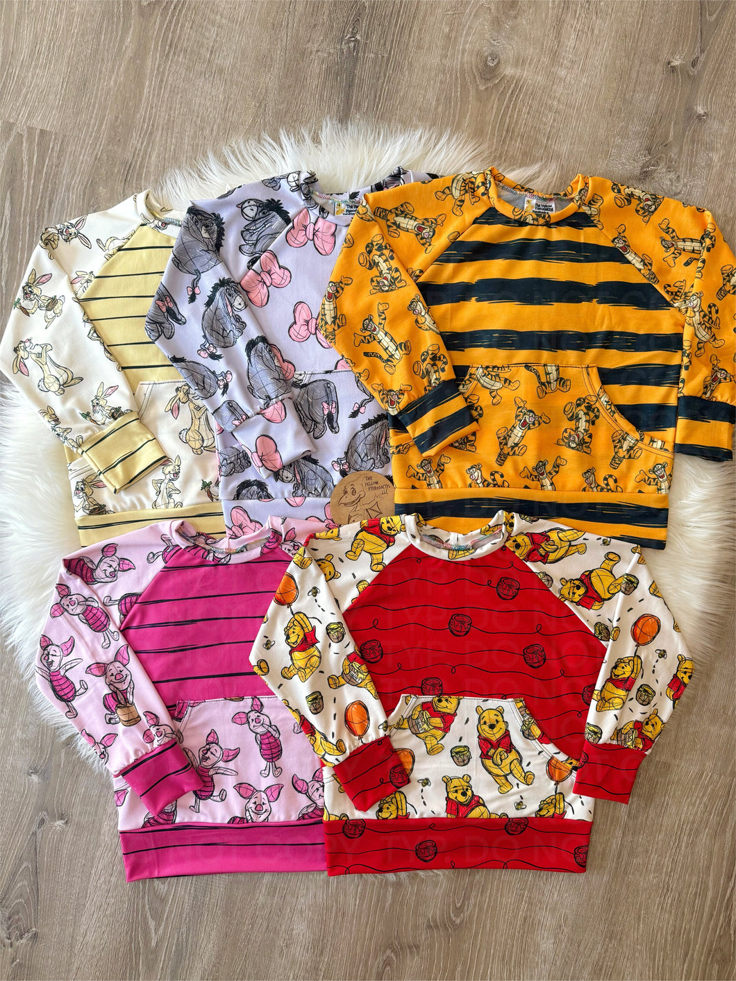 Bear&Friends Raglan Sweater w/ Pocket