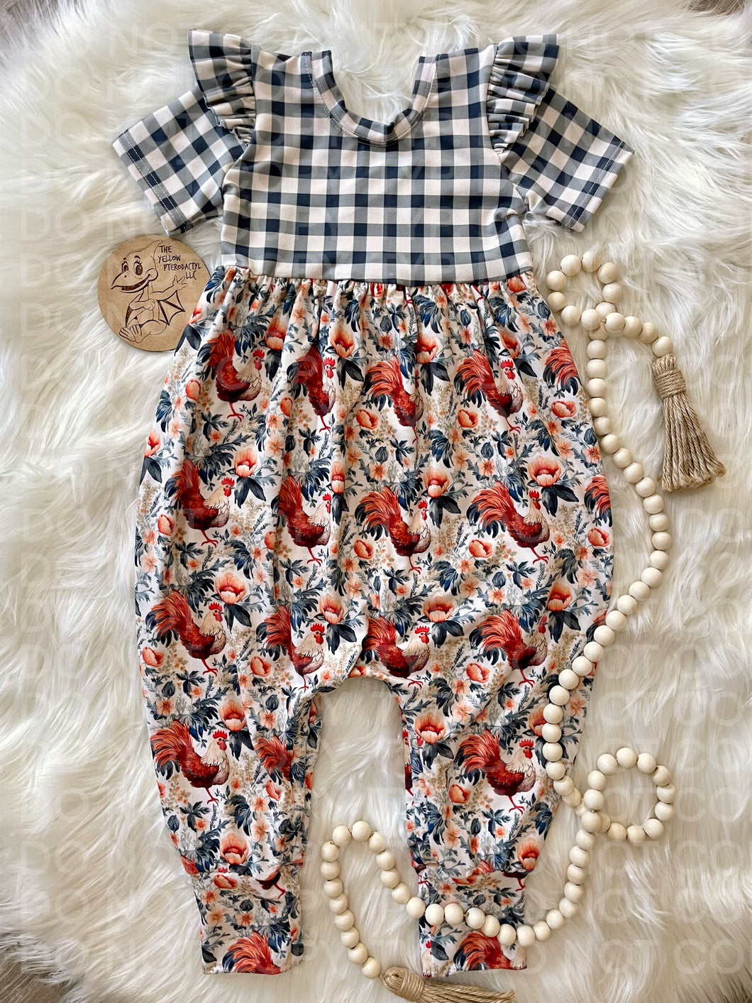 Roosters Bubble Romper