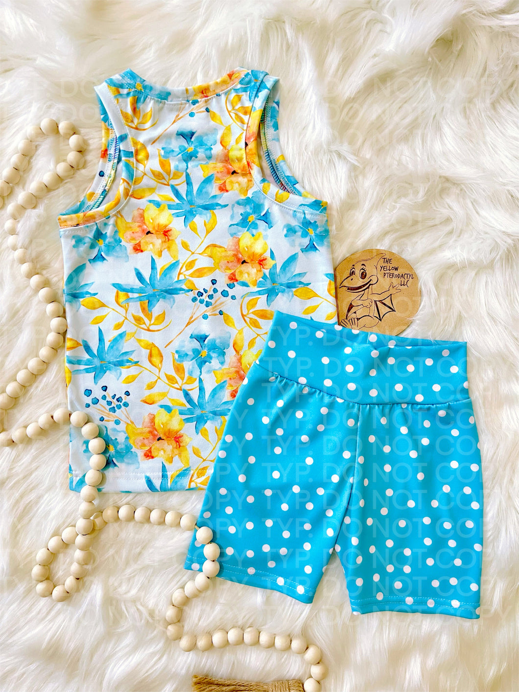 Summer Floral Racerback and Biker Shorts